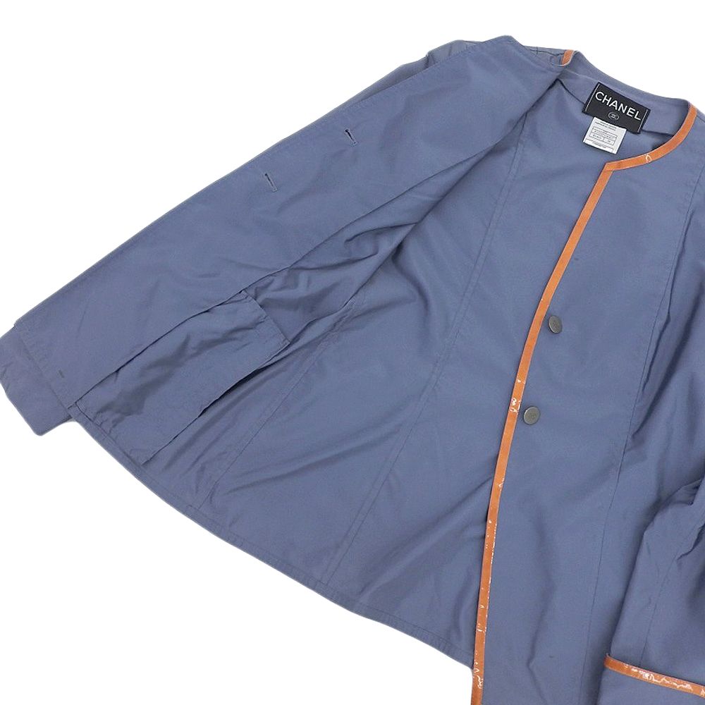 CHANEL シャネル ノーカラージャケット バイカラー アウター