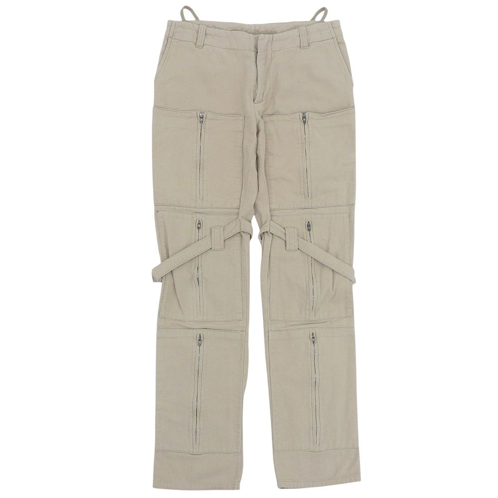 HELMUT LANG ヘルムートラング 本人期 パラシュート ボンテージパンツ ボトムス レディース コットン グレー系 40 1999 アーカイブ