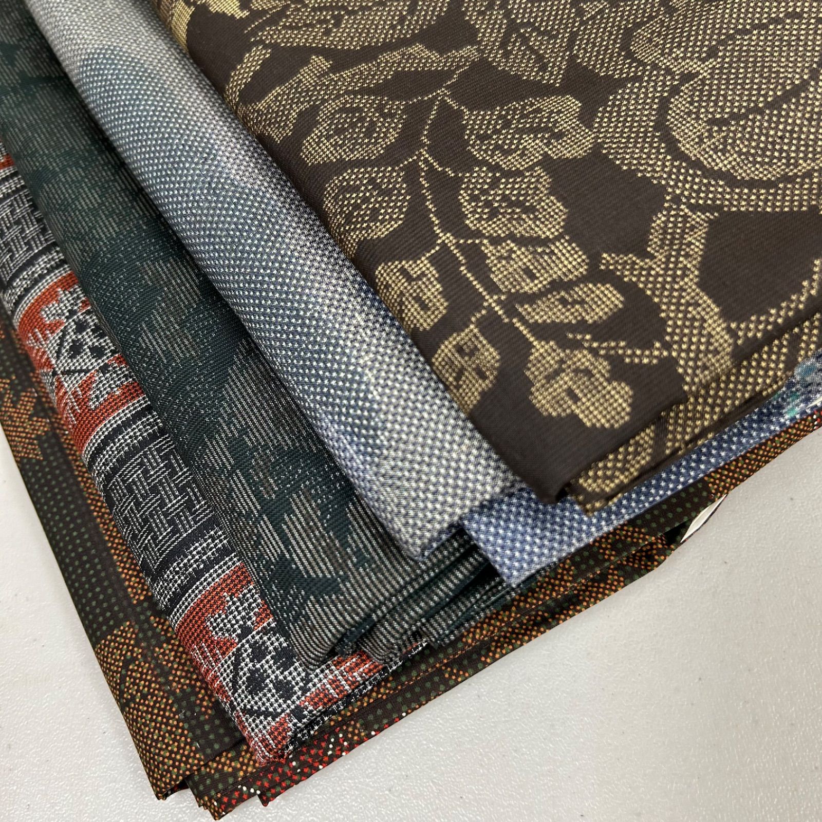 大島紬 着物 正絹 5着 着物まとめ売り リメイク材料 m-590 - メルカリ