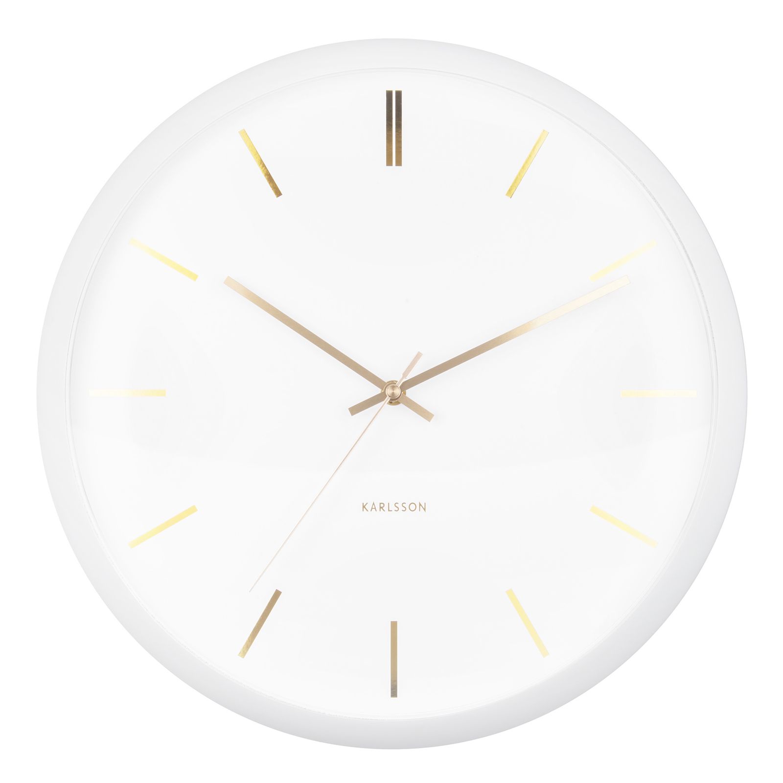 Karlsson カールソン 掛け時計 Nirvana Globe 直径40 cm ホワイト ウォールクロック 壁掛け時計 北欧 64 x