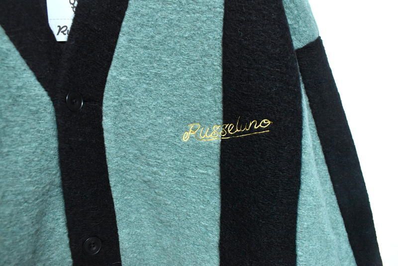 新品 ラッセルノ ゴルフ ワイド ストライプ カーディガン【4】【5】【6