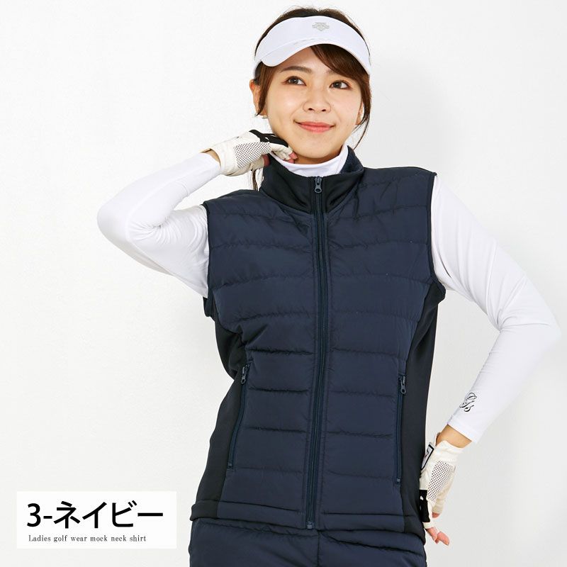 ゴルフ ダウンベスト レディース ゴルフウェア 暖か裏起毛ボアフリース