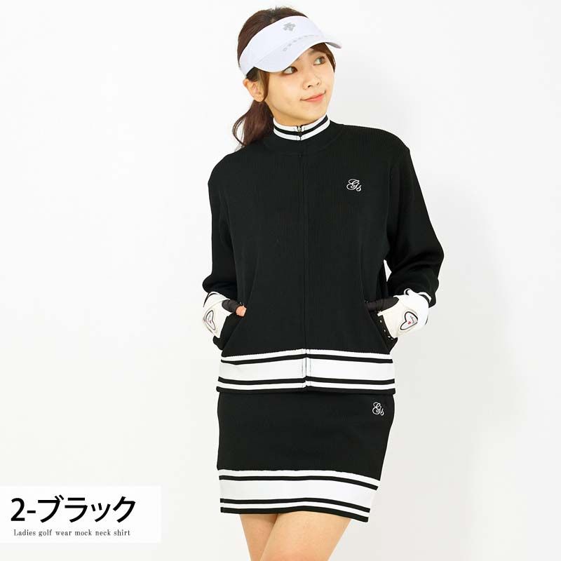 ゴルフウェア レディース 上下セットアップ gs GOLF ジップアップ