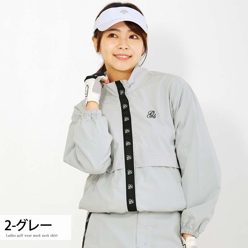 送料無料 新作 ゴルフウェア レディース gs GOLF ゴルフジャケット 防風 アウター ブルゾン ジップアップ リップストップ素材 ロゴテープ使い おしゃれ かわいい 韓国系 秋冬 ブランド ゴルフウェア レディース gs GOLF ゴルフジャケット アウター ブルゾン
