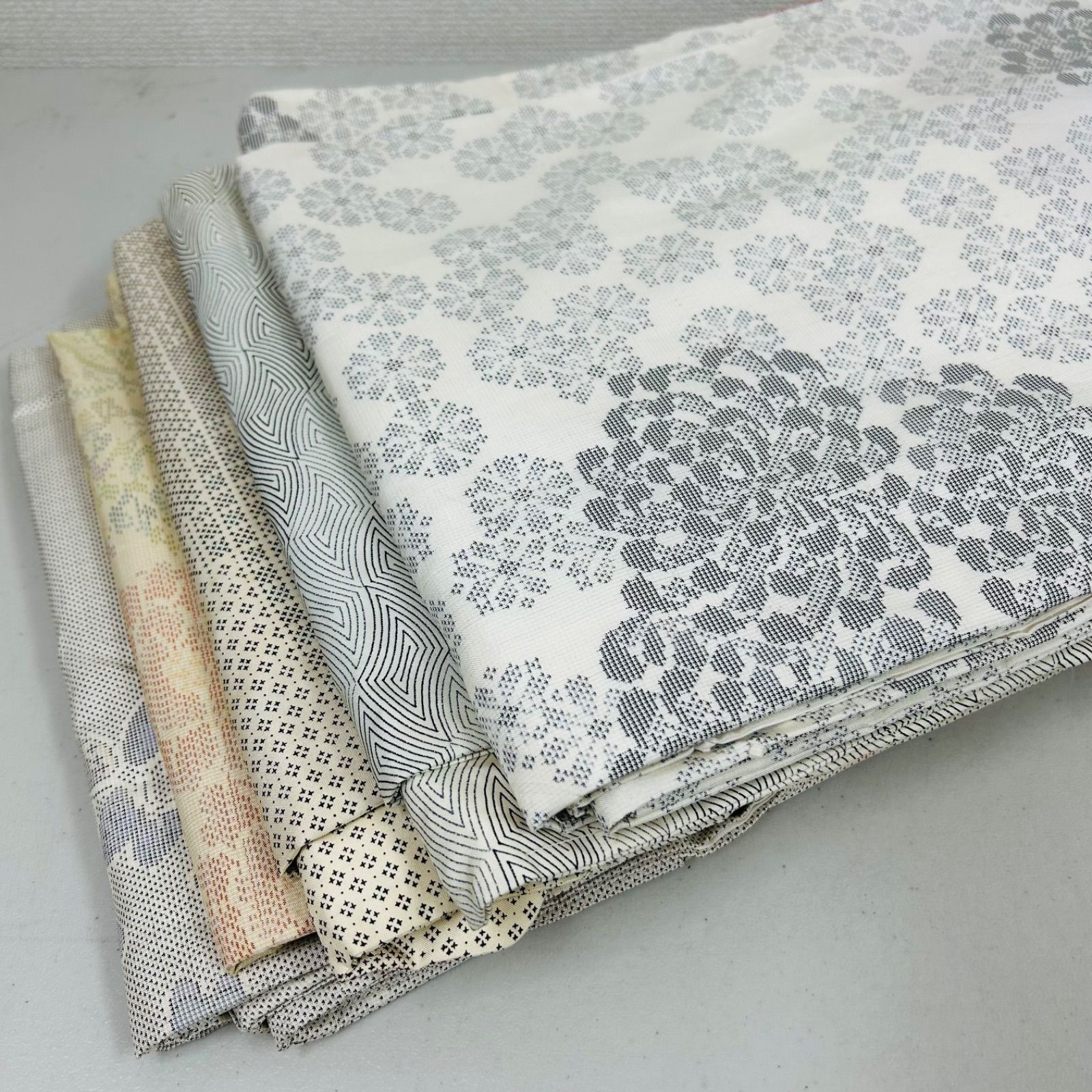 大島紬 着物 正絹 5着 着物まとめ売り リメイク材料 m-591 - メルカリ