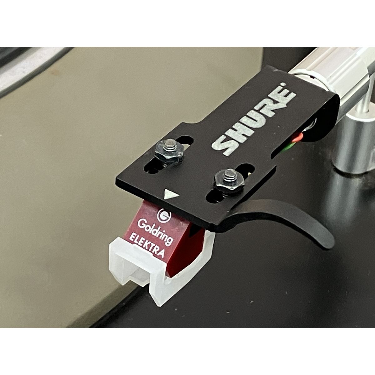  DENON DP 3000 ヘッドシェル SHURE HS 01 カートリッジ G ring ELEKTRA レコードプレーヤー 音響機材 レコードプレーヤー本体 レコードプレーヤー