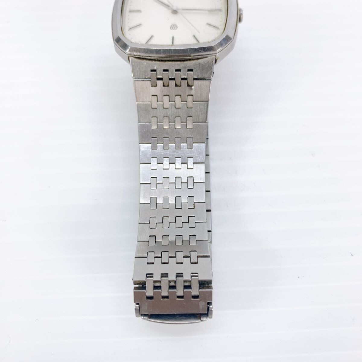 Y-374 SEIKO セイコー 9641-5010 クォーツ 腕時計 シルバー 角型