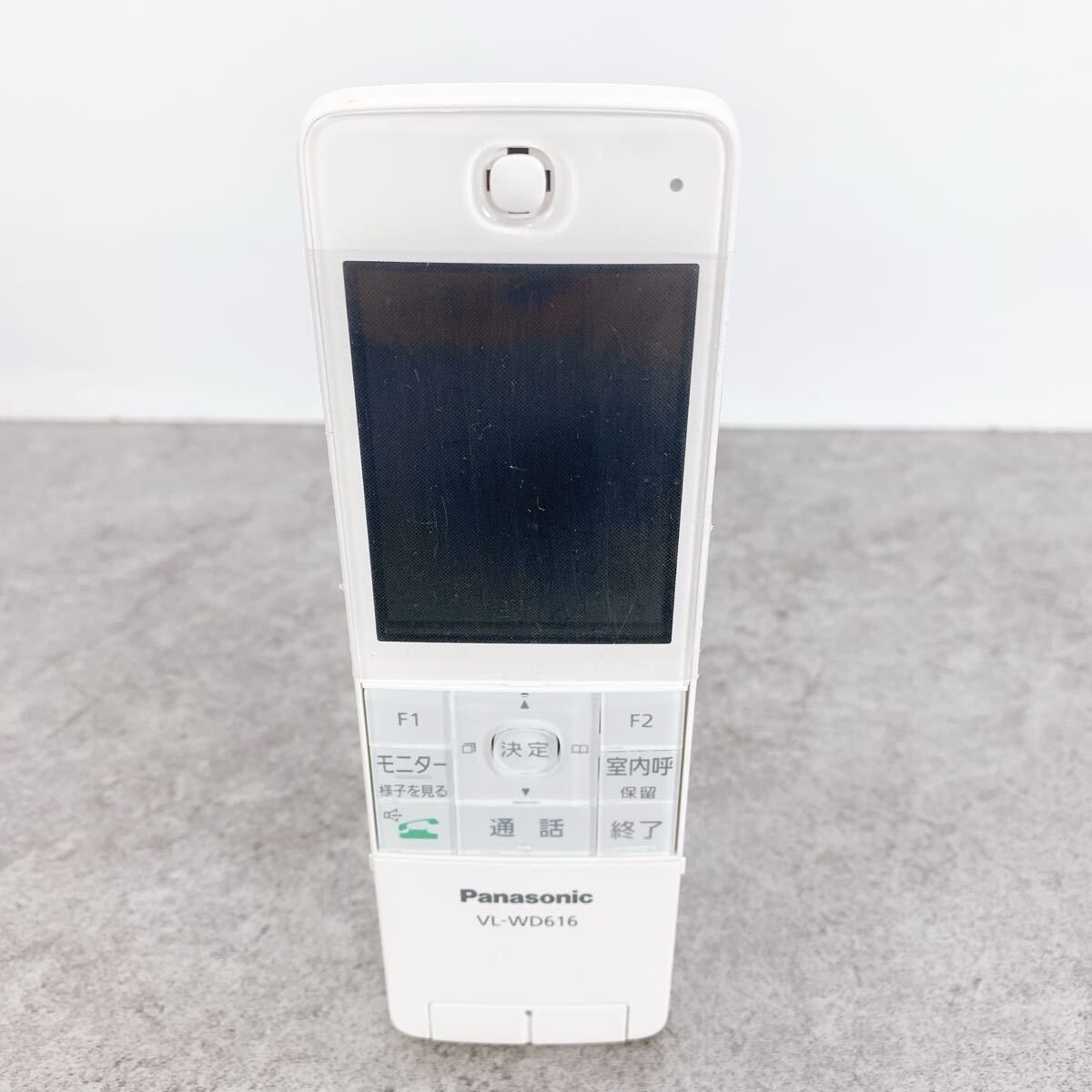 H-075 Panasonic モニター子機 VL-WD616 ホワイト 動作確認済 充電台付 