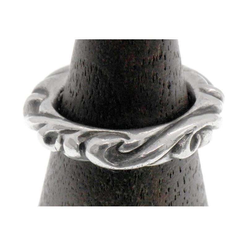 クロムハーツ CHROME HEARTS SCRL BAND スクロールバンド シルバー リング 44387