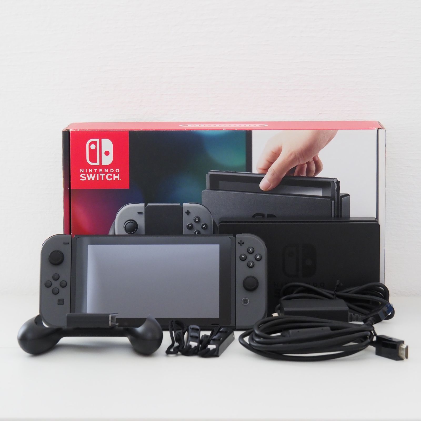 【Switch】Nintendo Switch グレー 本体一式　すぐ遊べる ニンテンドースイッチ 本体 Nintendo Switch グレー すぐ遊べるセット