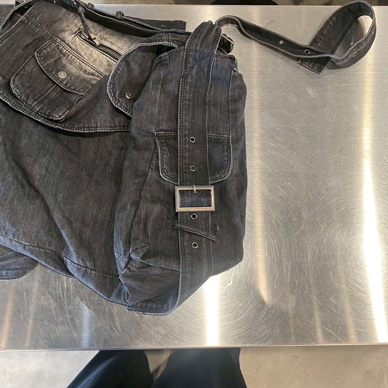 JADED LONDON』ジェイデッドロンドン デニム メッセンジャーバッグ