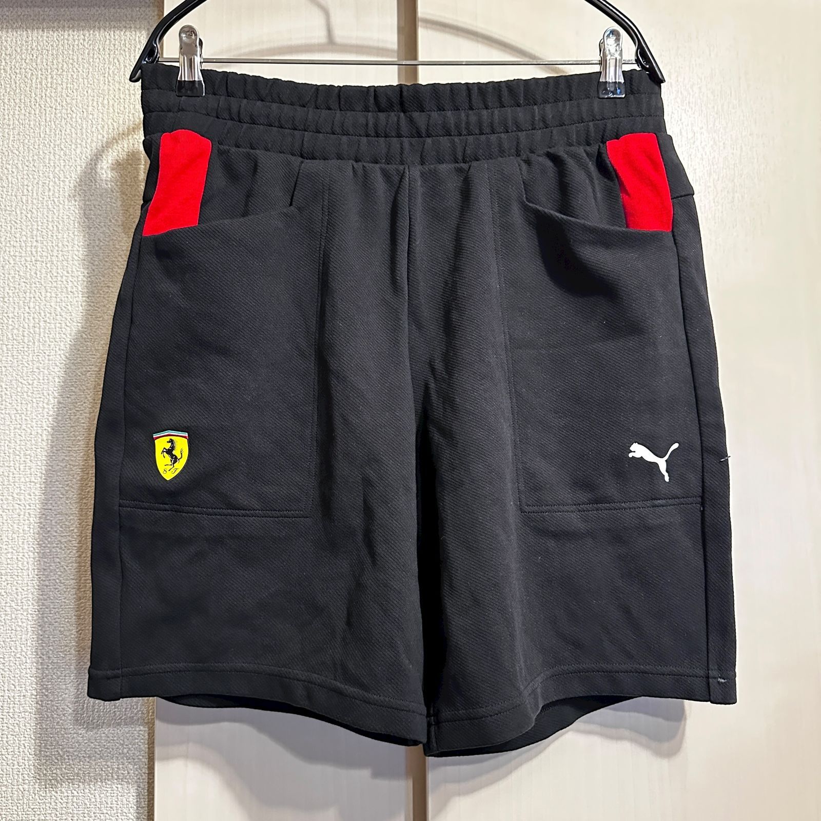 PUMA フェラーリ ハーフパンツ 黒 サイズL HR 0701