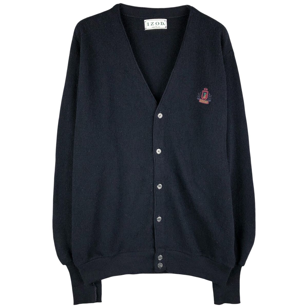 古着 90年代 アイゾット IZOD アクリルニットカーディガン USA製