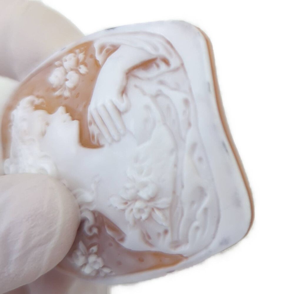 女性の思い ストーン カメオ ルース z90116Z 美品 カメオ ルース