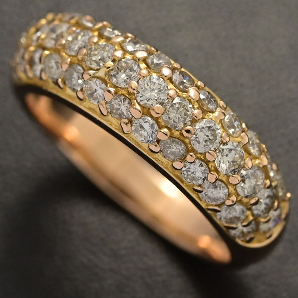 1.00 ct|ダイヤモンドリング･指輪|K 18 YG|750-5.0 g|11号| 51|サイズ直し可|イエローゴールド 翌日配送可 ♀ N レディース 597039