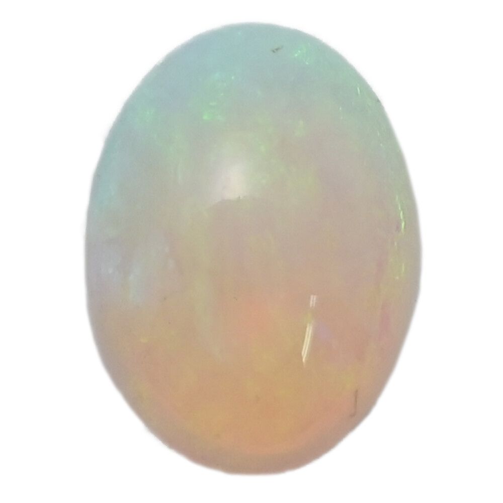 OP 2.4 ct ホワイトオパール ルース オーバルシェイプ 0.5 g 1 P ホワイト ライトオパール 色石 S メンズ レディース 598022