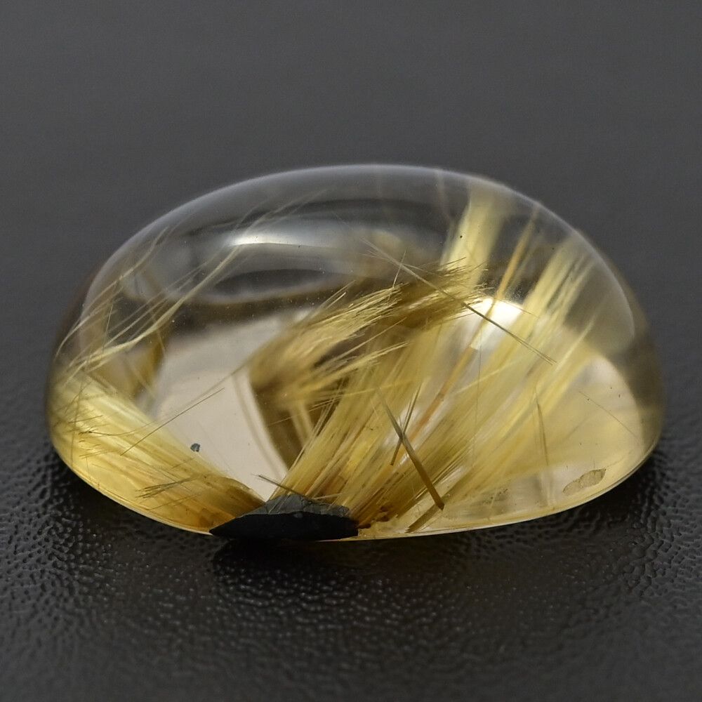  QU 27.9 ct ルチル 針水晶 クォーツ 水晶 ルチルクォーツ ルース-5.6 g 1 P･クリア×イエロー系 色石 A メンズ レディース 598014 ルース(裸石) 原石 ビーズ アクセサリー道具 材料