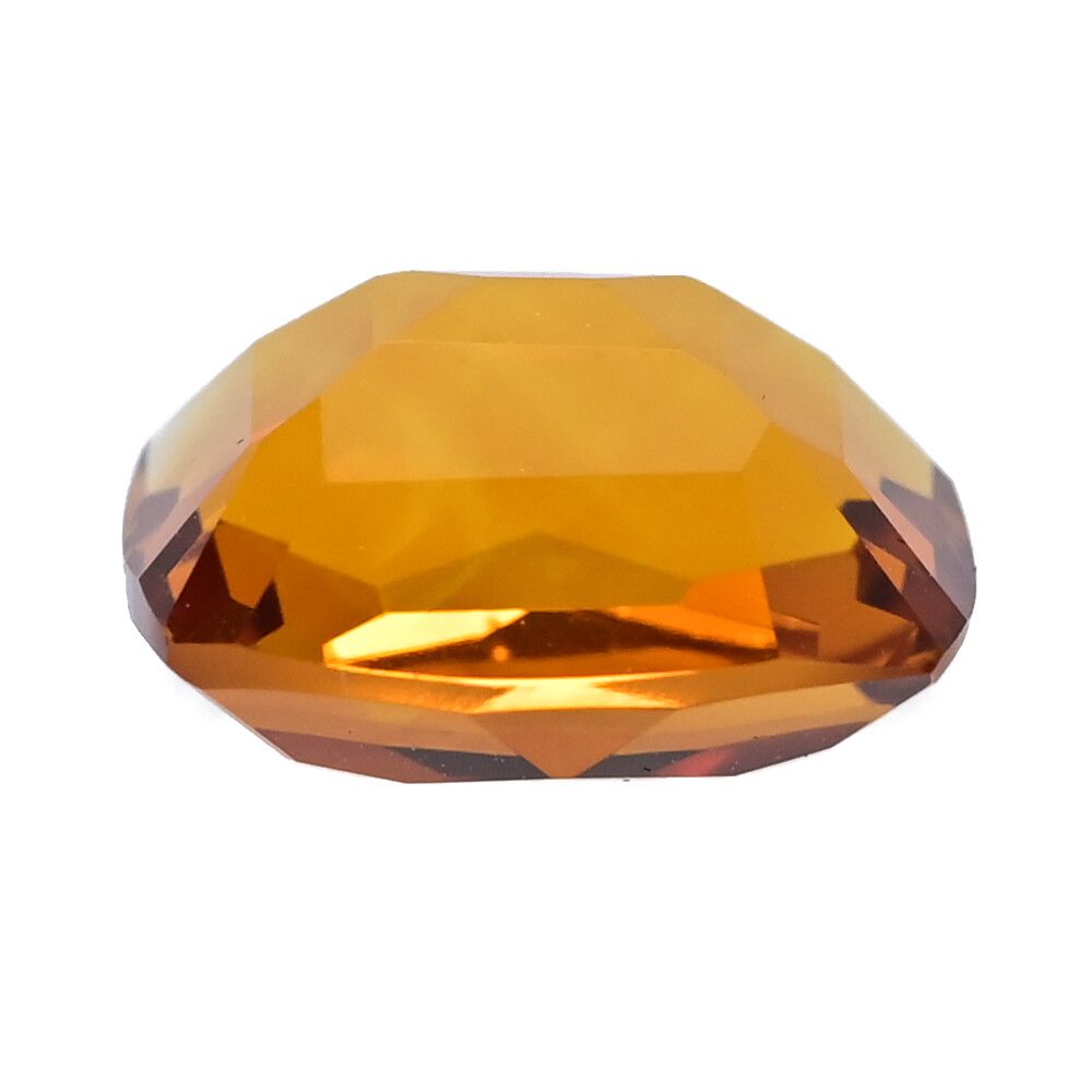 CI4.8ct/シトリン スクエアシェイプ ルース-0.9g 1P・オレンジ系/色石