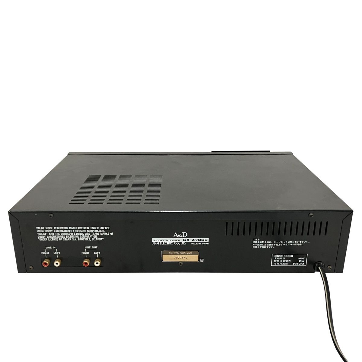 A&D GX-Z7000 カセットデッキ オーディオ 音響 ジャンク B10651914