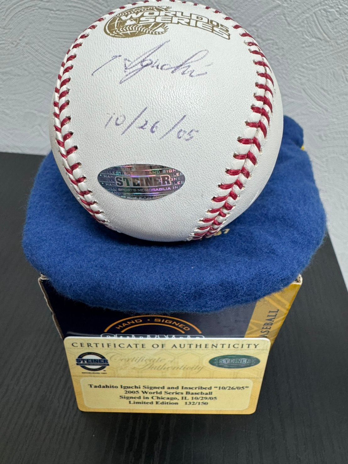 希少 程度極上未使用品 送料込み】井口資仁 直筆 サインボール 千葉