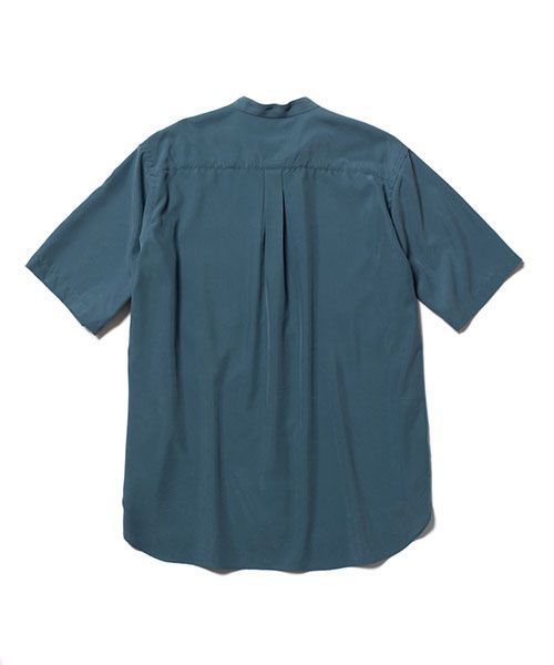 MR.OLIVE T R POWDER CLOTH BAND COLLAR S SHIRT ミスターオリーブ Rパウダークロス バンド シャツ