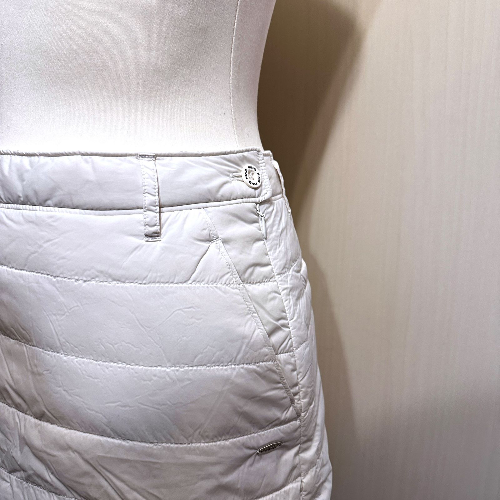 PING ボアスカート 白 サイズS HR 0704