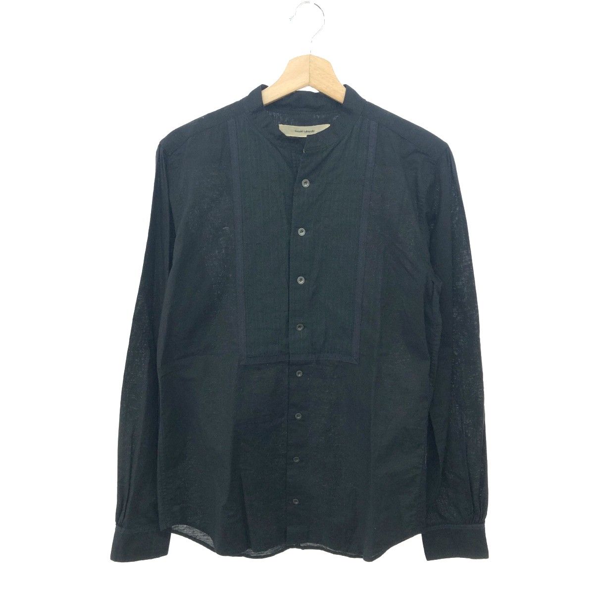 suzuki takayuki スズキタカユキ スタンドカラーシャツ 長袖ブラウス