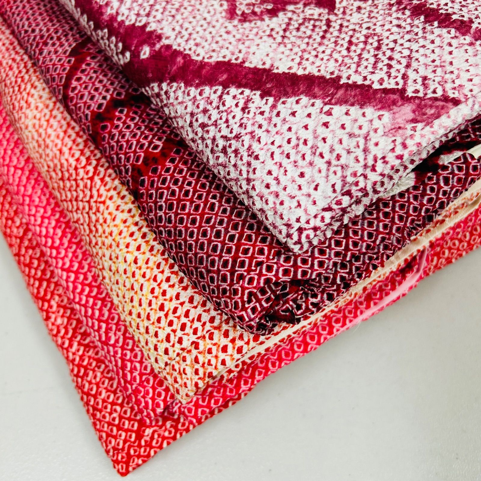 総絞り 羽織り 正絹 5着 羽織りまとめ売り リメイク材料 m-594 - メルカリ