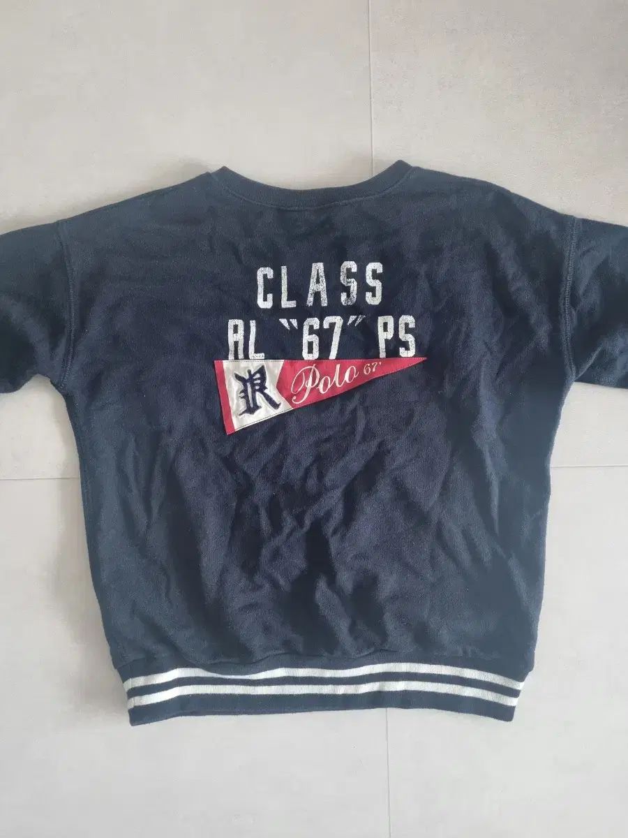 ポロラルフローレン 小学 女の子 ネイビー スウェット Tシャツ ラルフ