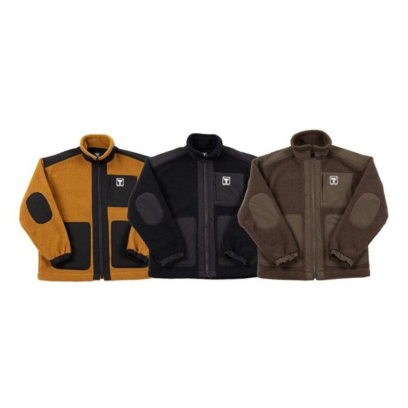 JA-A 001 ウィンドブロック フリースジャケット XL モカ