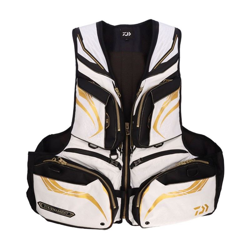 DF-3025 T トーナメント バリアテック サイバーフロート M ホワイト | 磯釣り フローティングベスト