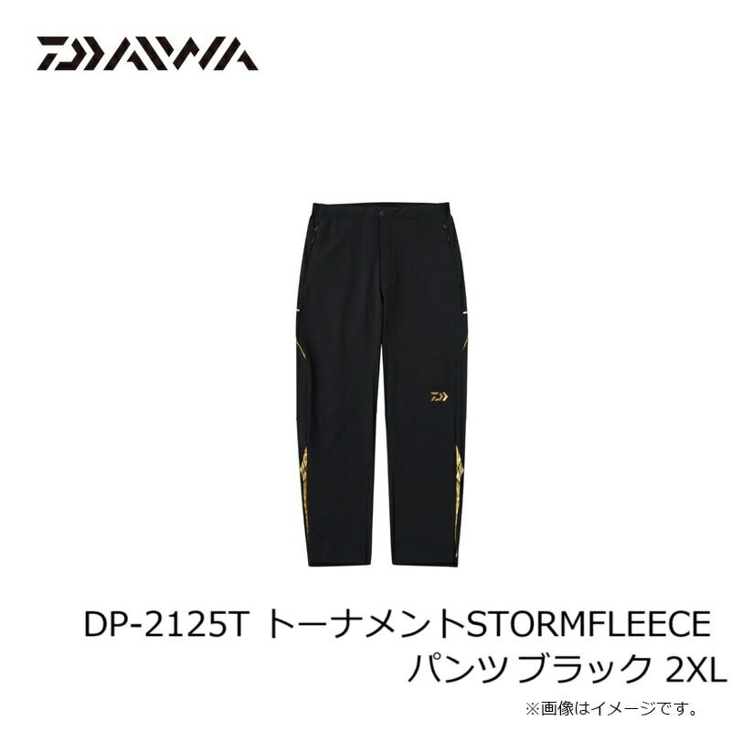  DP 2125 T トーナメント ストームフリース パンツ 2 XL ブラック フィッシングパンツ ウェア