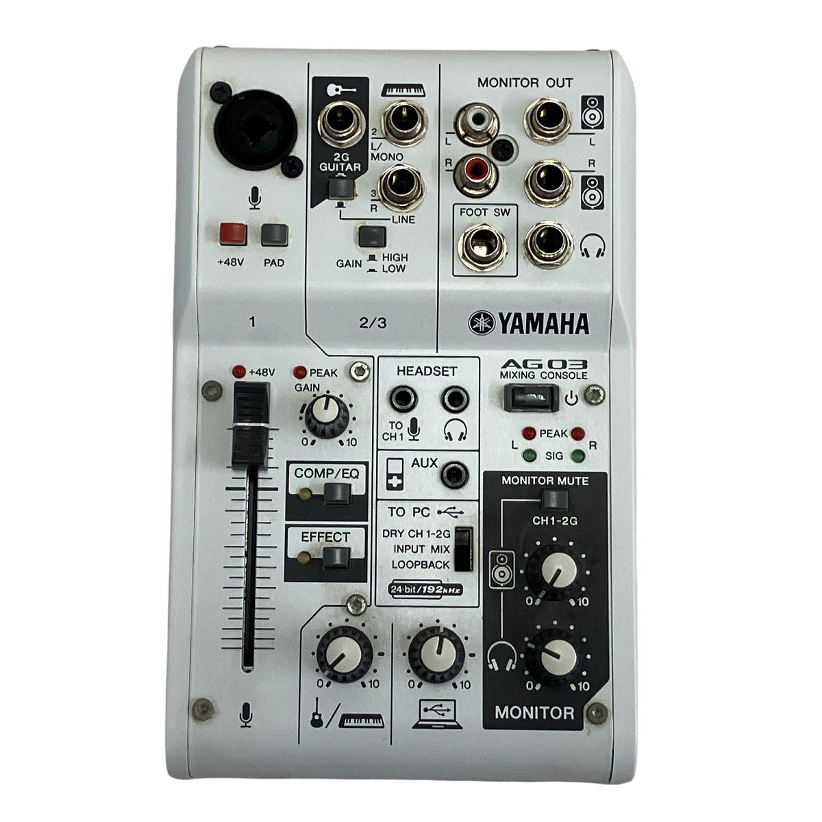 YAMAHA AG03MK2 ヤマハ ミキシングコンソール ミキサー 音響機器 中古