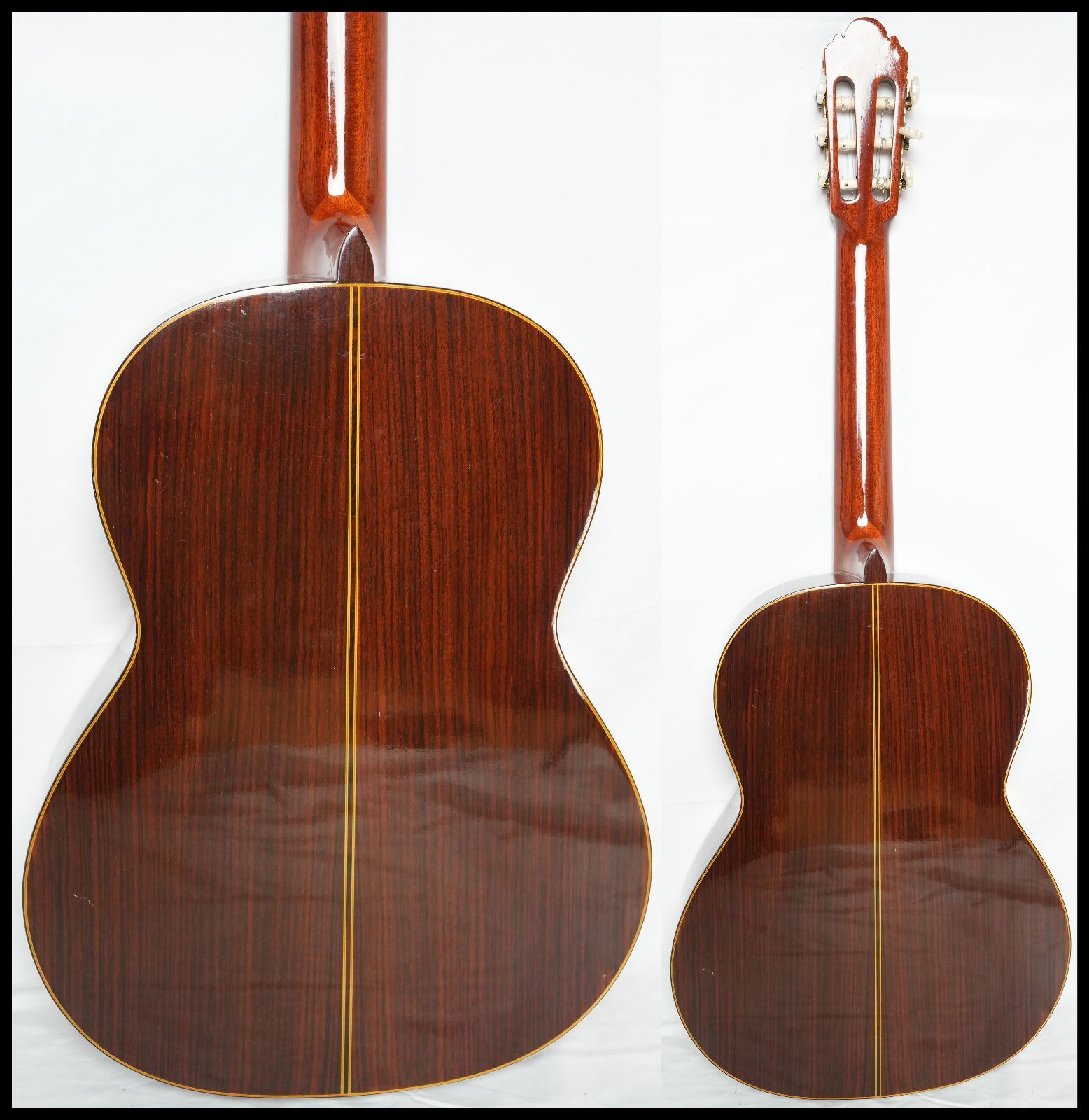 NISSHIN KOGYO CONCERT GUITAR 1975 3 クラシックギター 野上三郎 新堀ギター