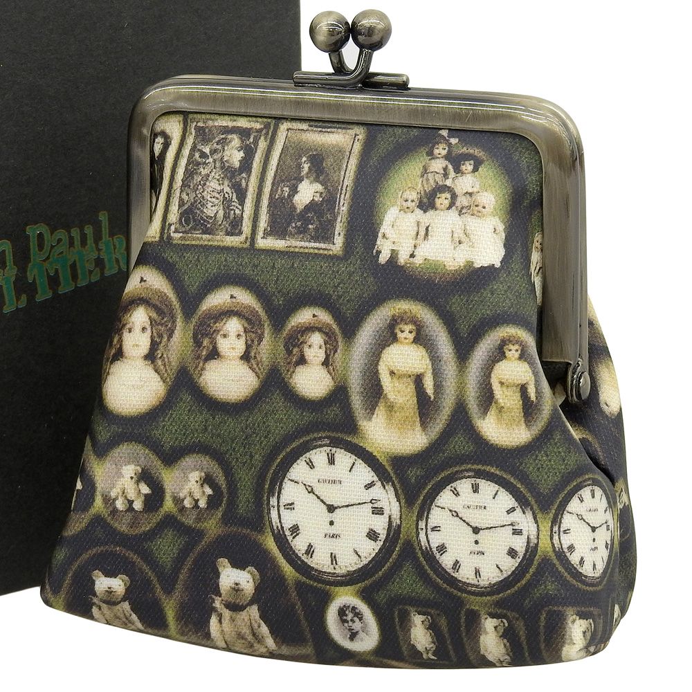 美品 JEAN PAUL GAULTIER ジャンポールゴルチエ 総柄 がま口 財布