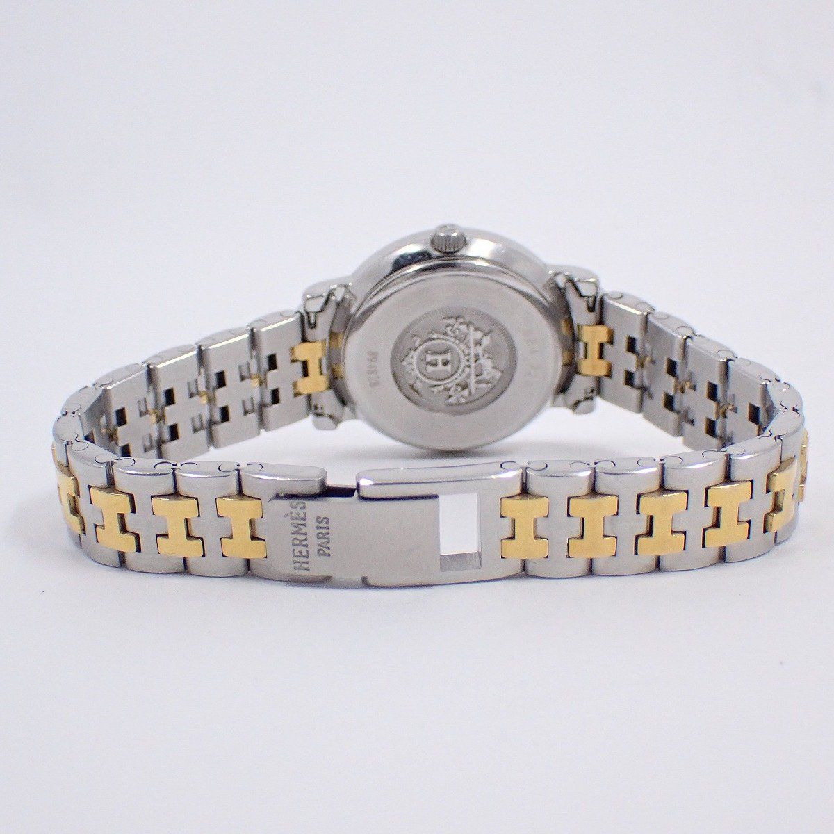 エルメス セリエウォッチ クォーツ レディース 腕時計 コンビ ゴールド