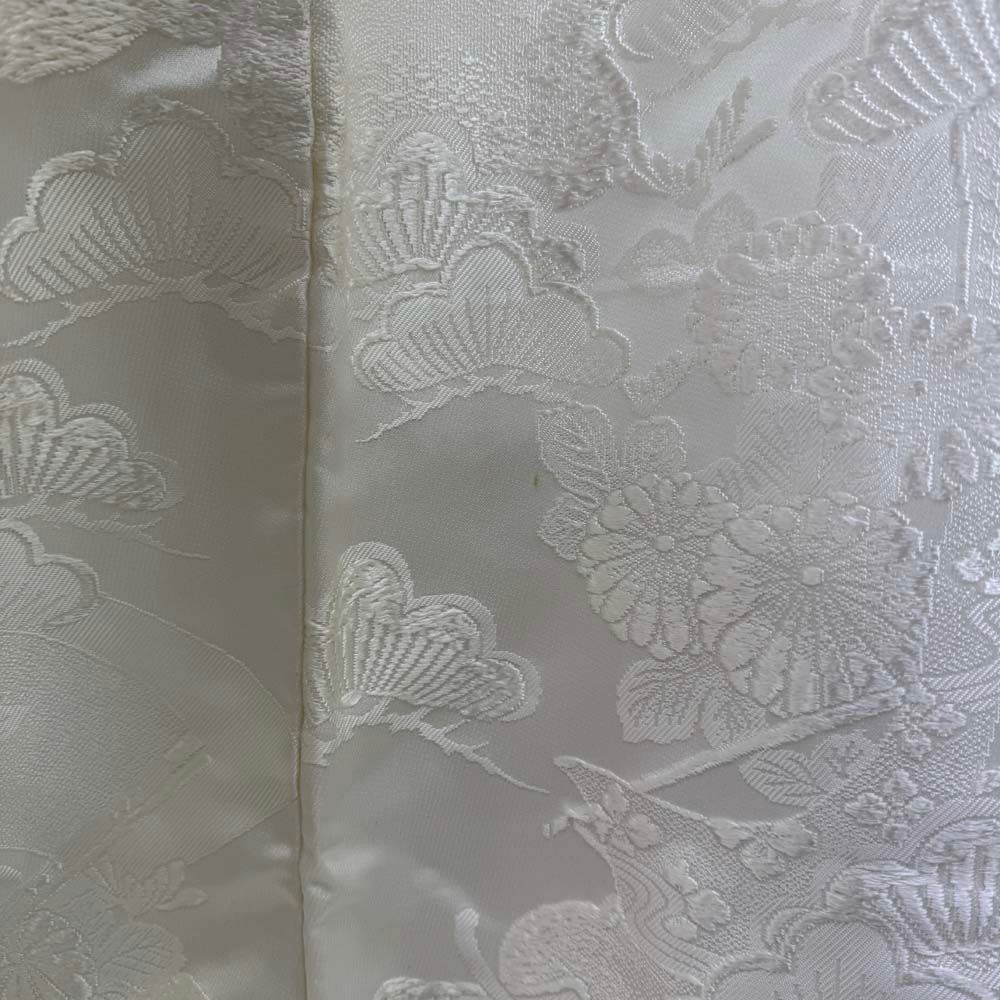 白打掛 ポリエステル 刺繍 白 打掛 花嫁衣裳 婚礼 リサイクル ブライダル ウエディング 着物 4927