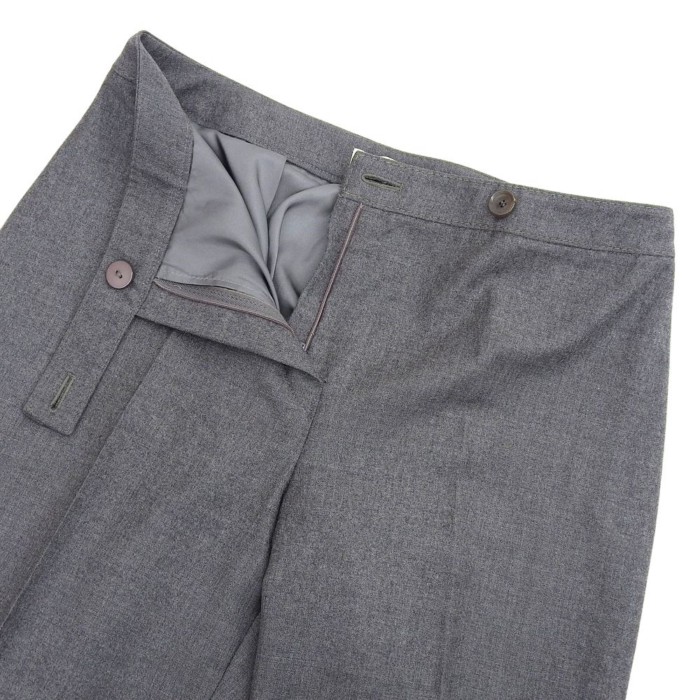 美品 VALENTINO ヴァレンティノ ウール ワイド スラックス パンツ