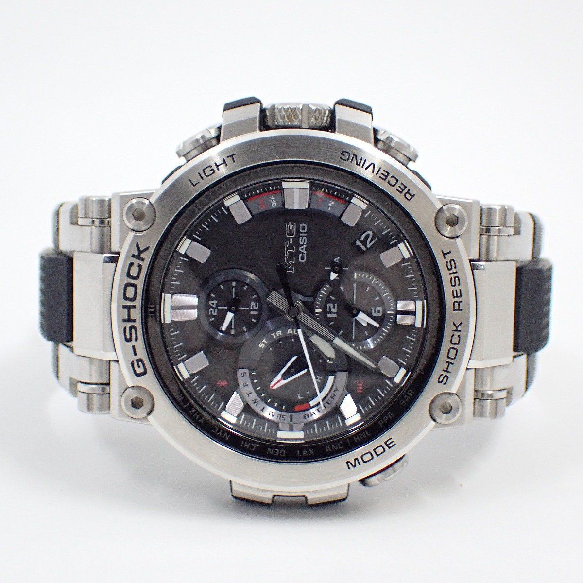 カシオ G SHOCK MT Bluetooth ソーラー電波 メンズ 腕時計 黒文字盤 樹脂バンド MTG B 1000 1 AJF