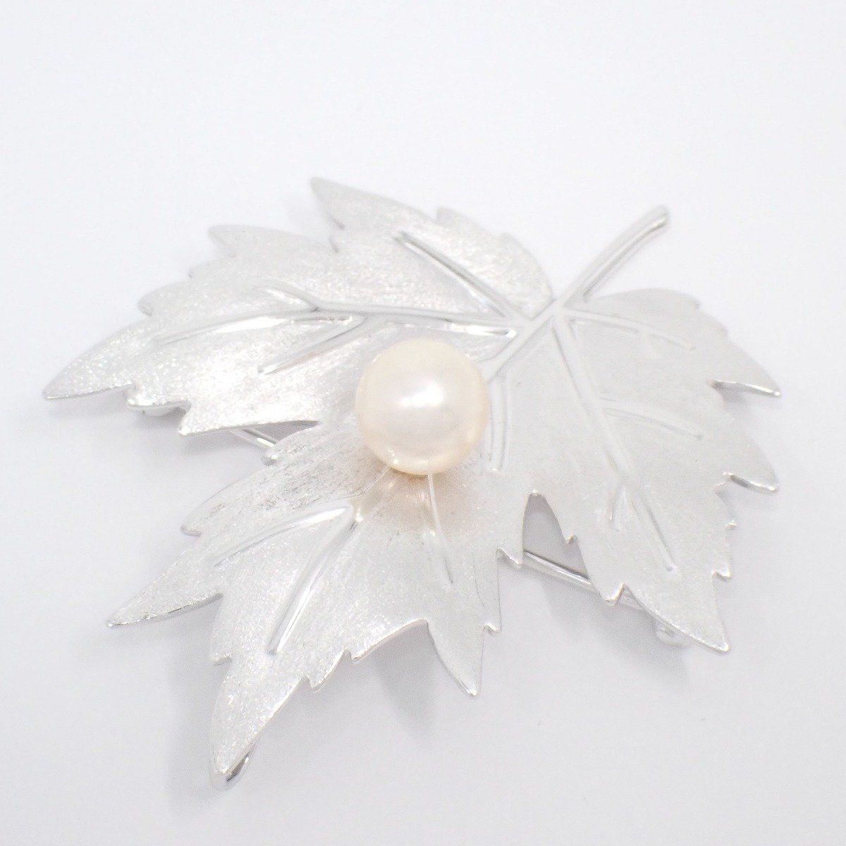 MIKIMOTO ミキモト リーフモチーフ ブローチ ペンダントトップ