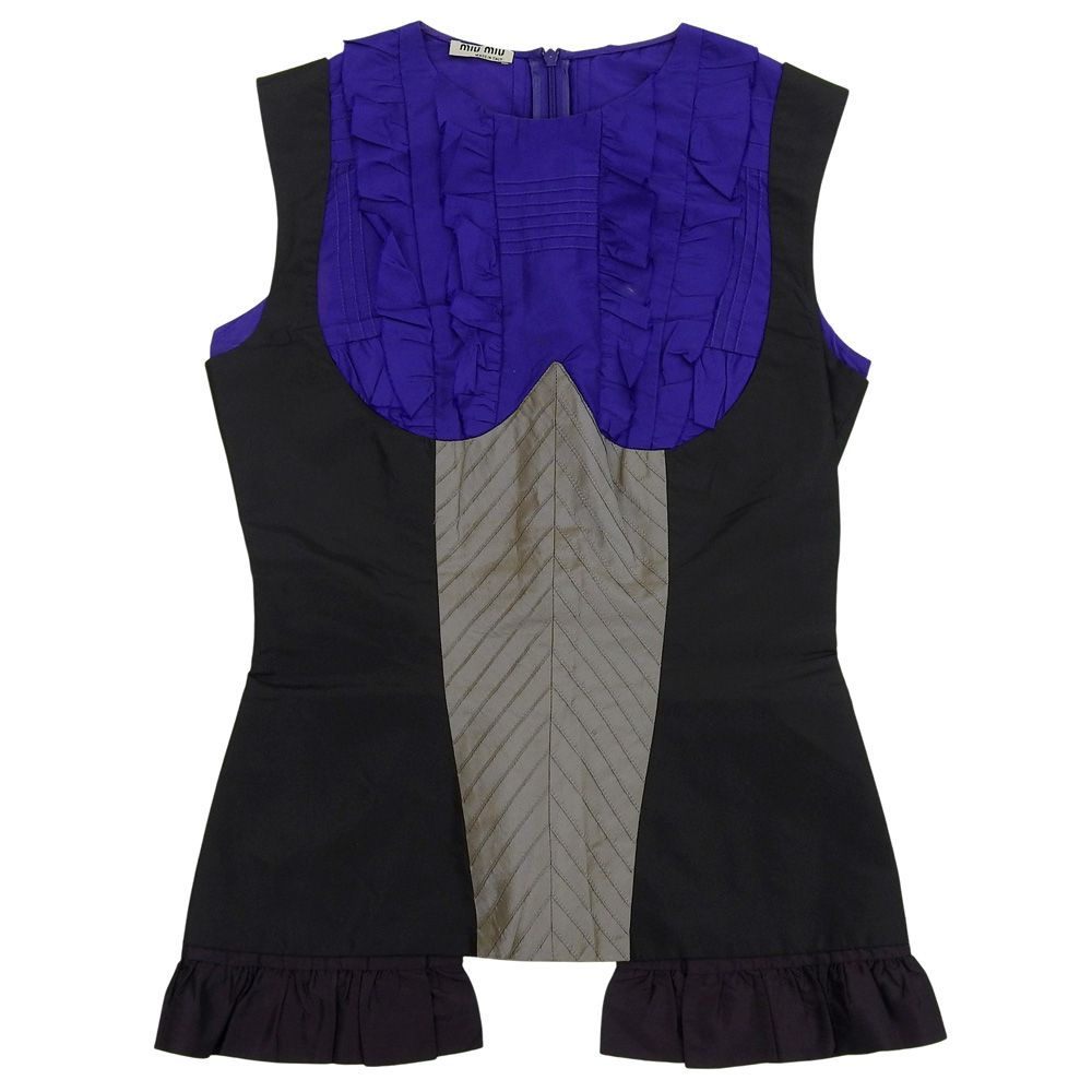 MIUMIU ミュウミュウ トップス レディース シルク 38 2008 SS ランウェイ着 アーカイブ