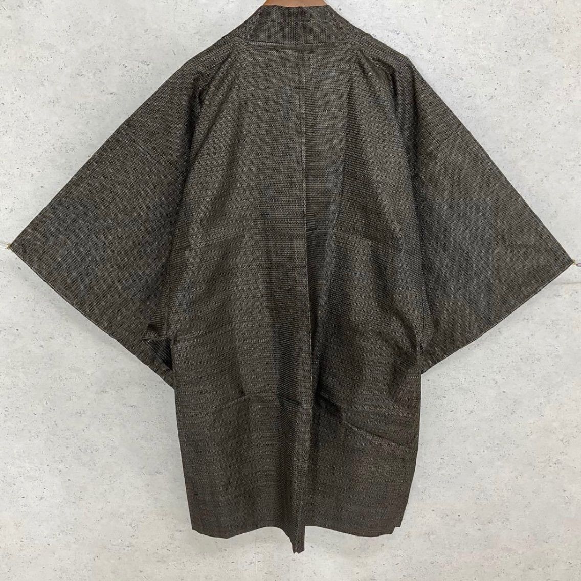 ⬛️男前屋⬛️♥同然⬛️男長羽織⬛️本場奄美大島紬⬛️泥大島紬⬛️仕付け糸付き⬛️裄69丈98⬛️ シンプルコーデ 抜け感