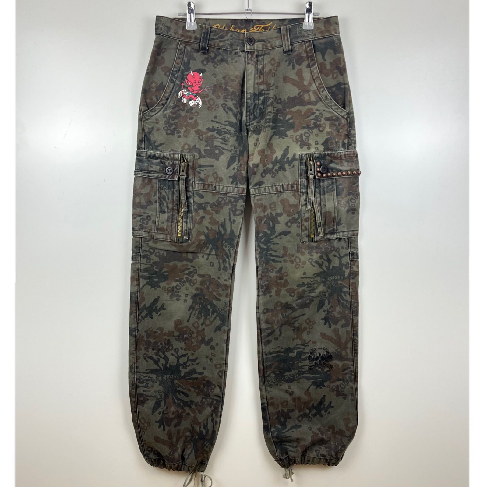 291295 HOMME 00s y2k archive urban fire studs cargo pants 1 555