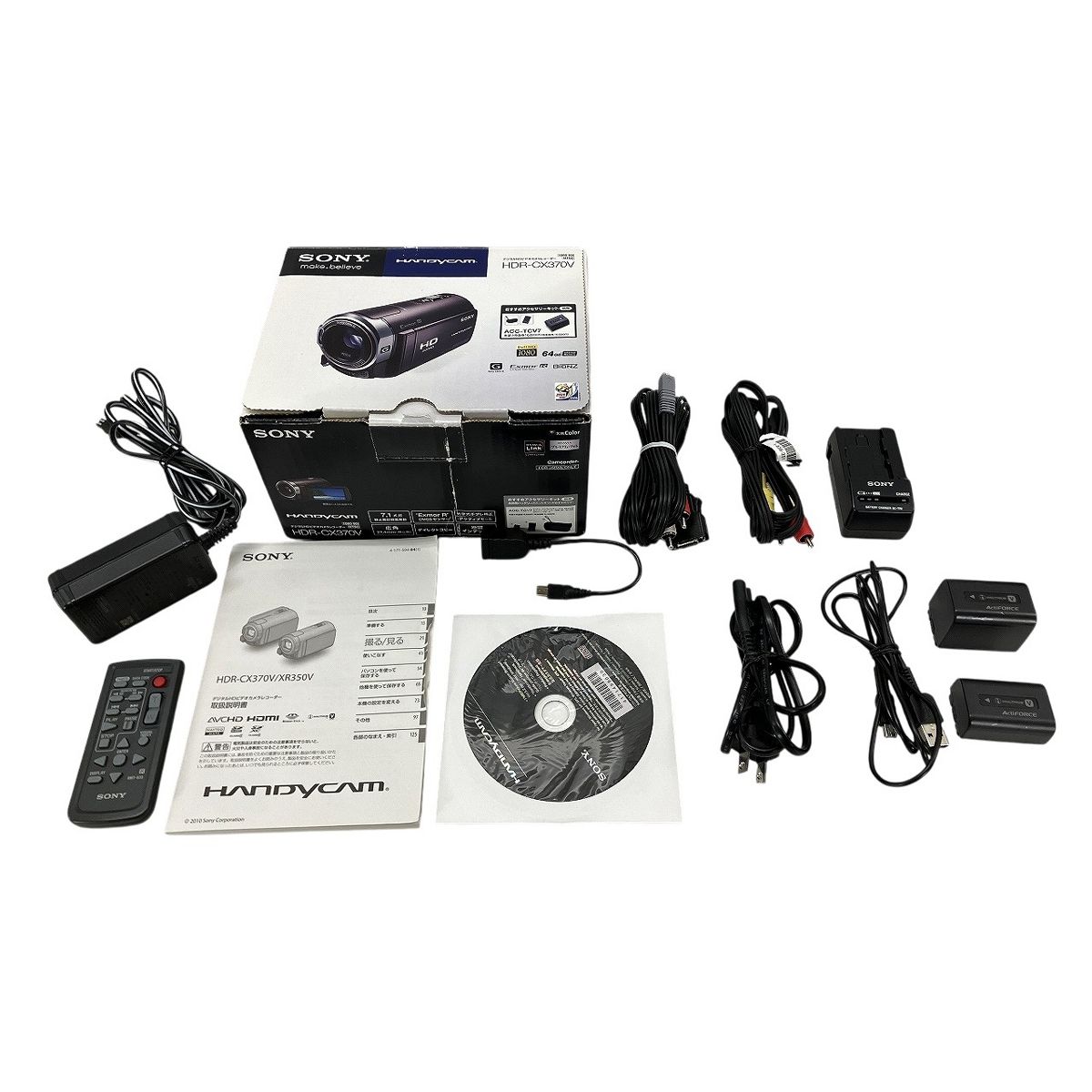 美品 付属品完備 フルHD SONY HDR-CX370V ビデオカメラ SONY HDR-CX370V ハンディカム デジタル ビデオカメラ フル