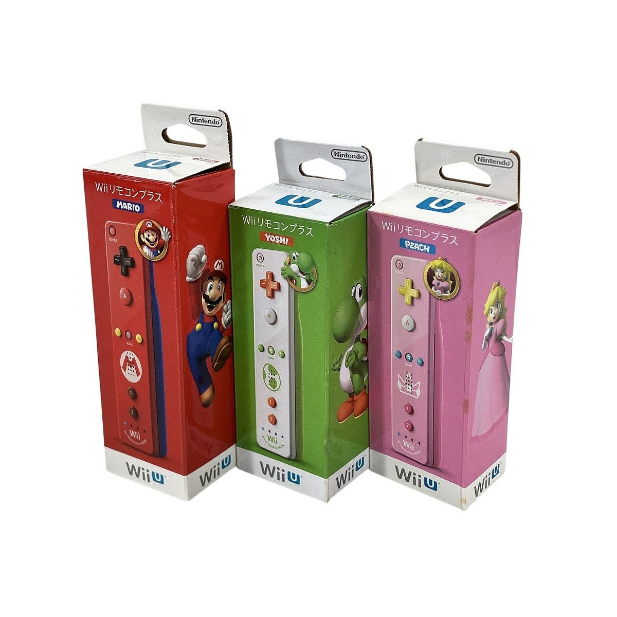 Nintendo Wii リモコンプラス マリオ ピーチ ヨッシー 3本セット 任天堂