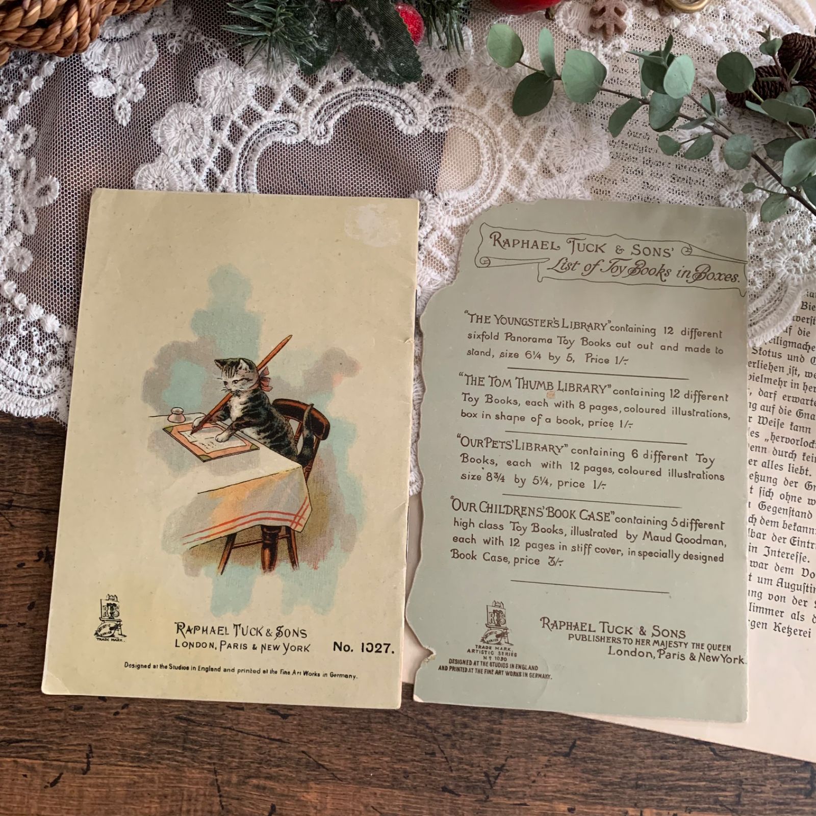 ヴィンテージ絵本 ヴィクトリアン Toy Book ミニ絵本 2冊セット Baby's