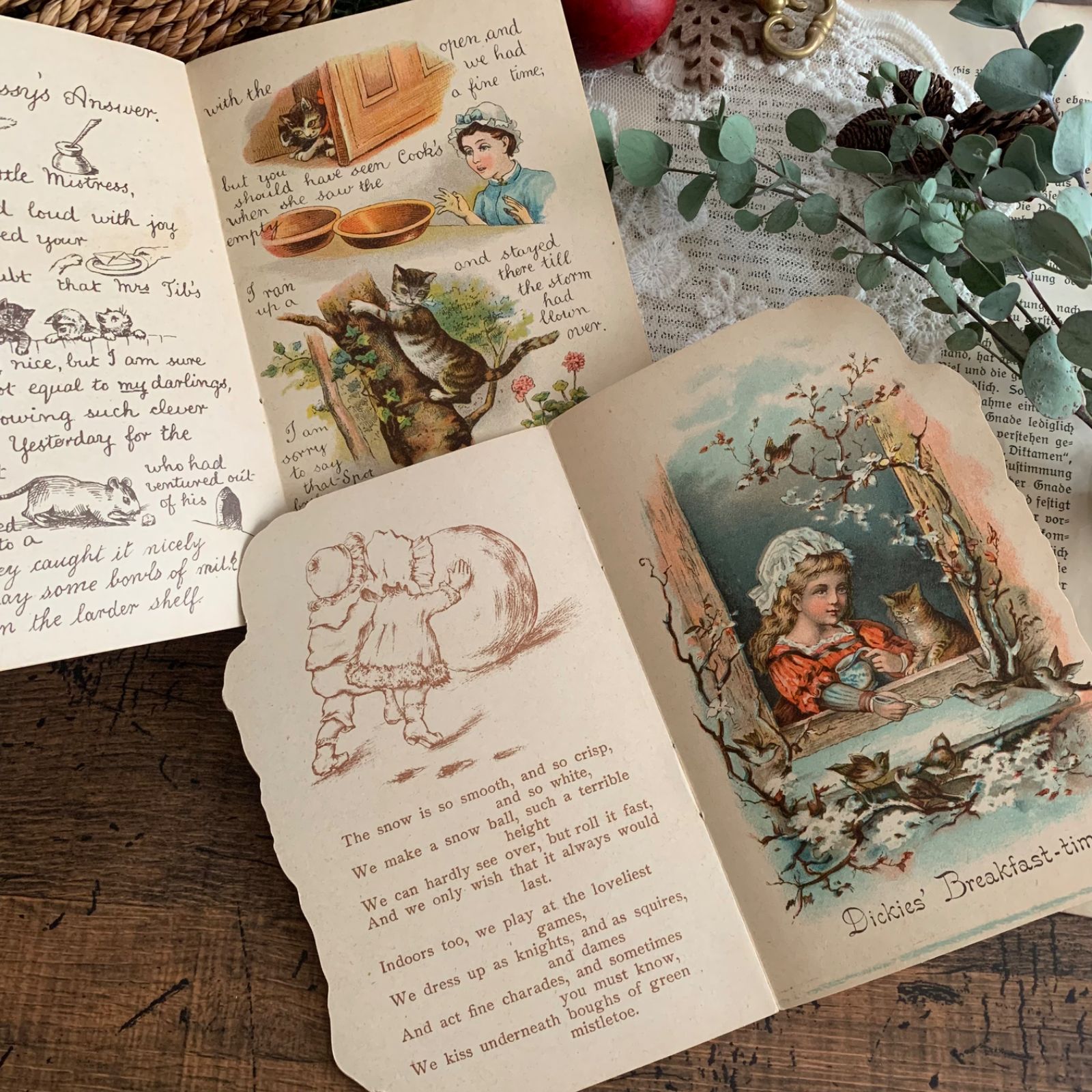 ヴィンテージ絵本 ヴィクトリアン Toy Book ミニ絵本 2冊セット Baby's