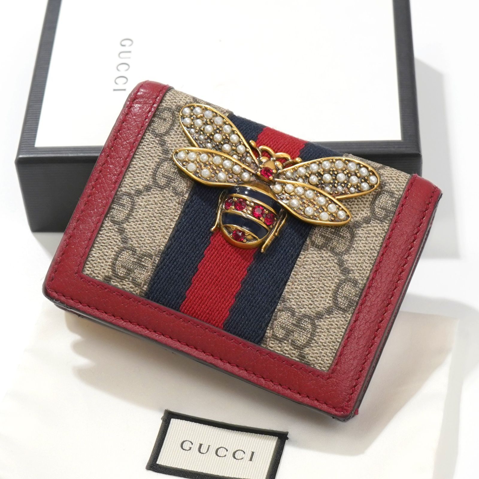 入手困難】VINTAGE GUCCI クイーン ビー 小銭入付 財布 476072 - メルカリ
