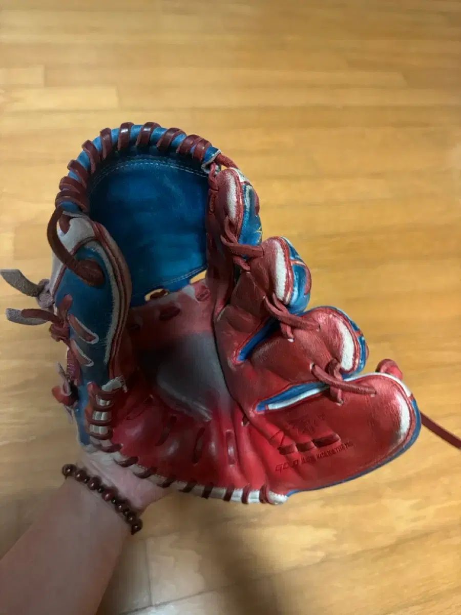 野球グローブ 赤|ネイビー 投手用