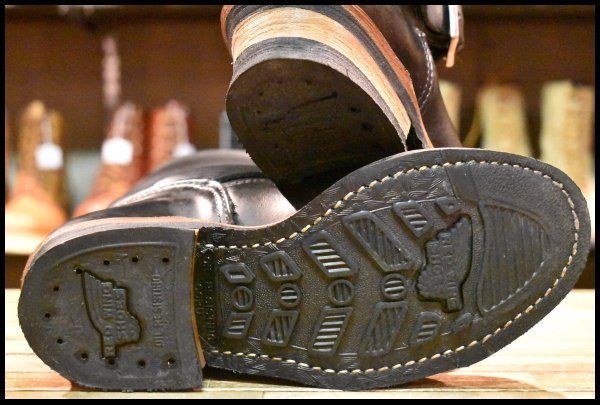  5 D 15年 レッドウィング 2268 エンジニア 黒 ブラッククローム スチールトゥ プルオン ブーツ redwing FK 160 エンジニアブーツ ブーツ 革靴